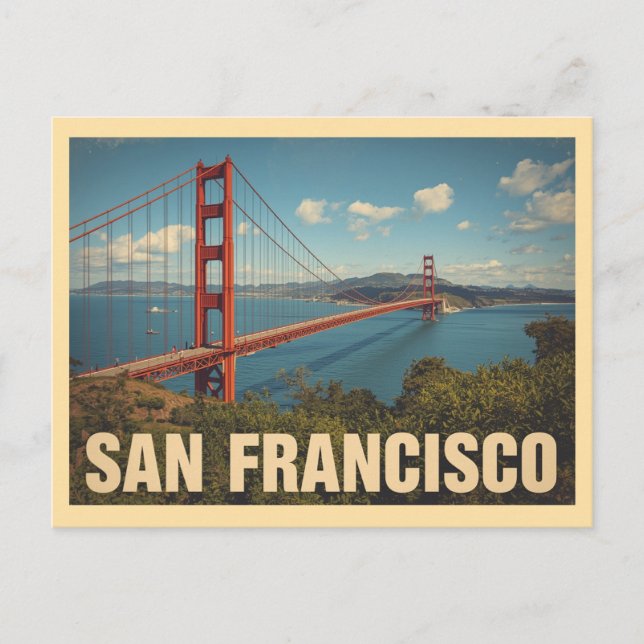 Vintage San Francisco Travel Postcard (Front)