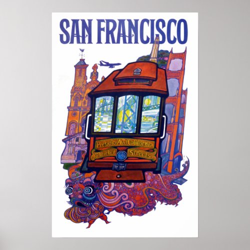 Vintage San Francisco Travel Poster