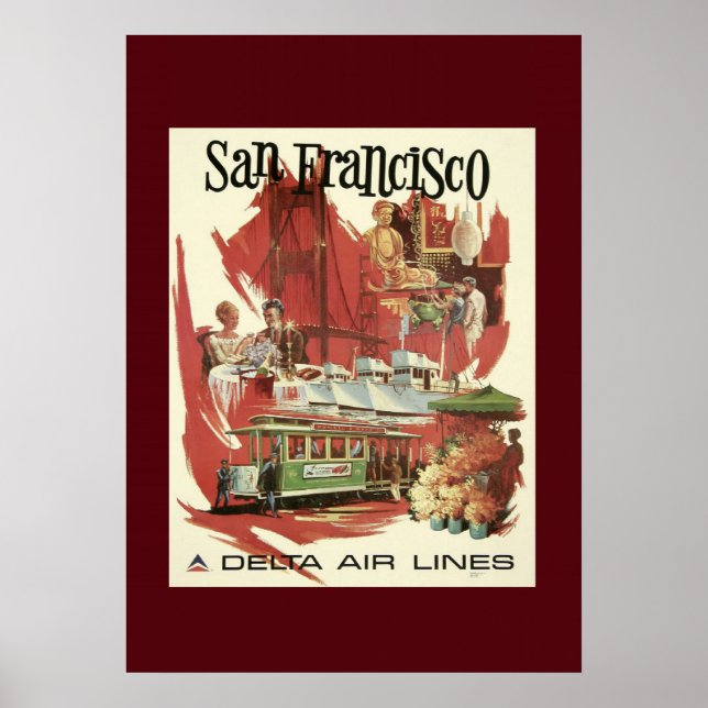 Vintage San Francisco Travel Poster (Front)