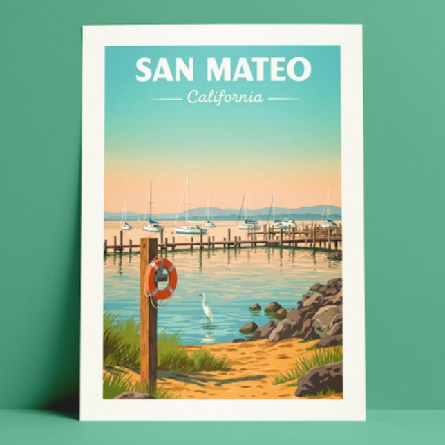 Vintage San Mateo California Postcard (Creator Uploaded)