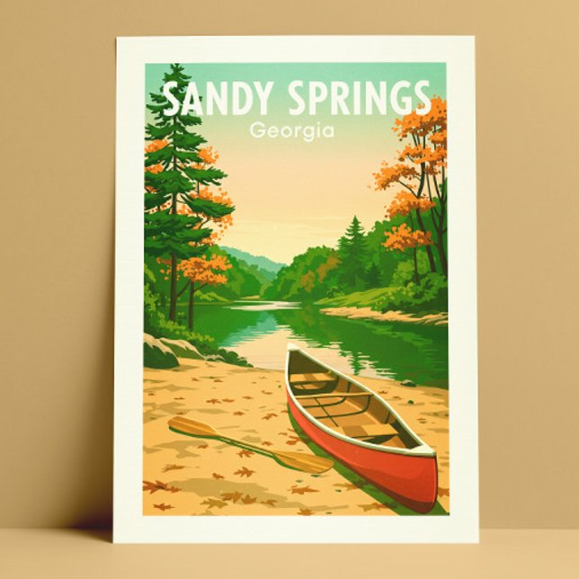 Vintage Sandy Springs Georgia Postcard (Creator Uploaded)