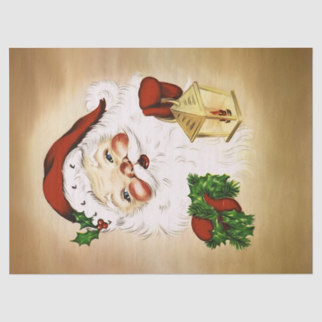 Vintage Santa 2 Tissue Paper (Front)