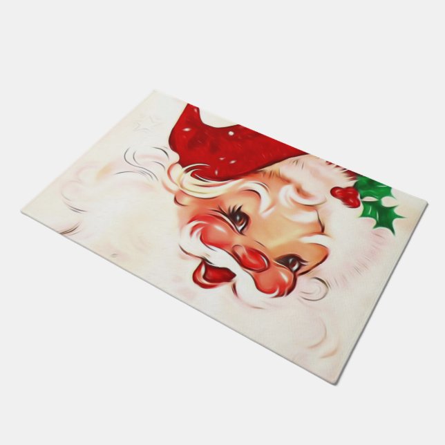 Vintage Santa 4 Doormat (Angled)