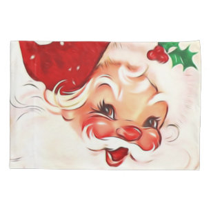 Vintage Santa 4 Pillow Case