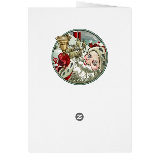 Vintage Santa 5x7 `Card (Back)