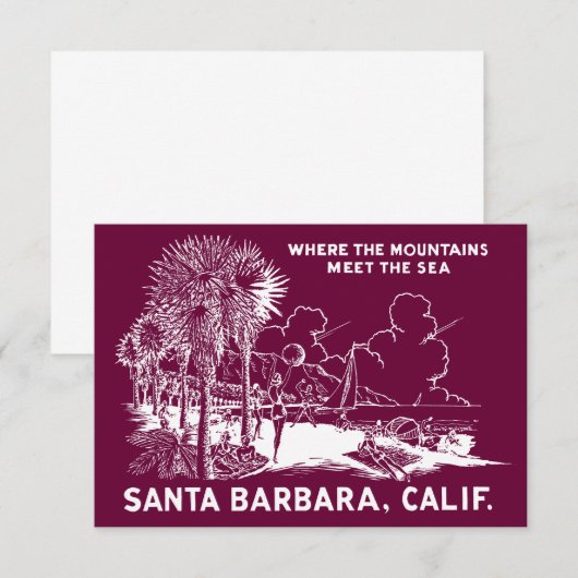 Vintage Santa Barabara California (Front/Back)