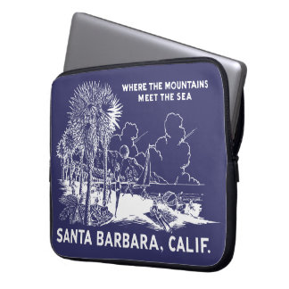 Vintage Santa Barabara California Laptop Sleeve