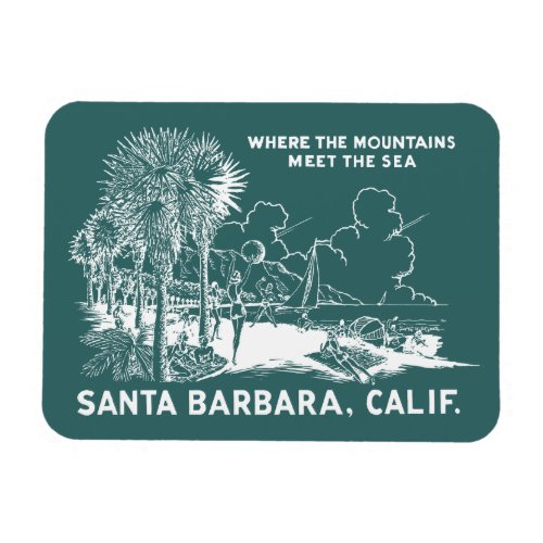 Vintage Santa Barabara California Magnet