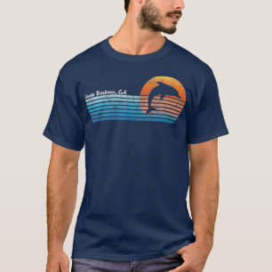 Vintage Santa Barbara CA Retro 80s Dolphin T-Shirt