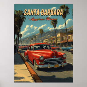 Vintage Santa Barbara, California Poster