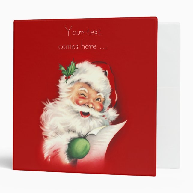 Vintage Santa Binder (Front/Inside)