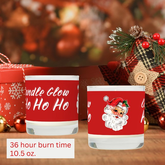 Vintage Santa Candle Glow Ho Ho Ho (Creator Uploaded)