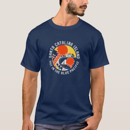 Vintage Santa Catalina Island T_Shirt Design