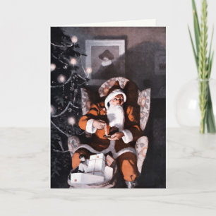Vintage Santa Christmas Card