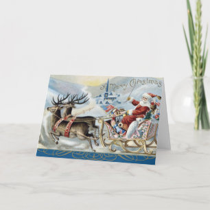 Vintage Santa Christmas Card