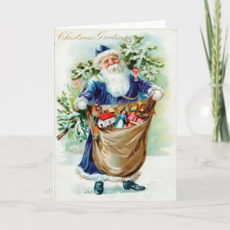 Vintage Santa Christmas Card