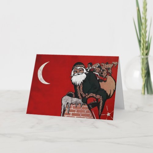 Vintage Santa Christmas Card