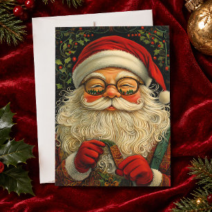 Vintage Santa Christmas Card