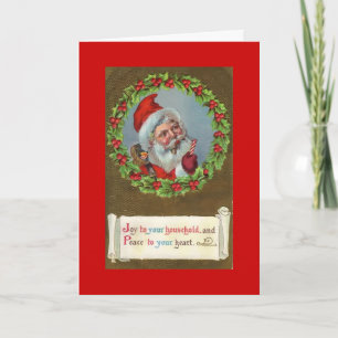 Vintage Santa Christmas Card