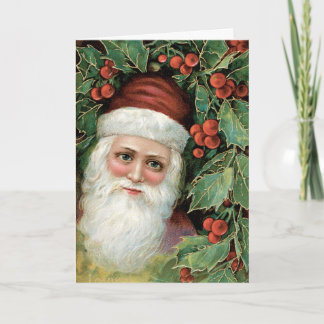 Vintage Santa Christmas Card