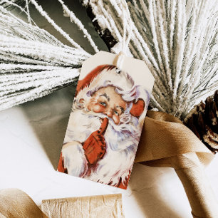 Vintage Santa Christmas Gift Tags