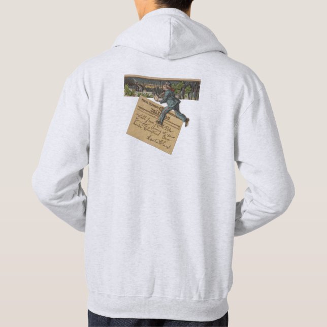 Vintage Santa Christmas Letter Hoodie (Back)