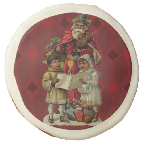 Vintage Santa Christmas Music Singing Sugar Cookie