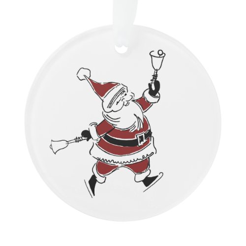 Vintage Santa Christmas Ornament