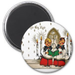 Vintage-santa-christmas-post-cards-0029 Magnet at Zazzle