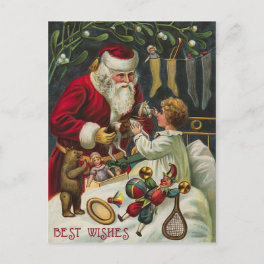 Vintage Santa Christmas Postcard