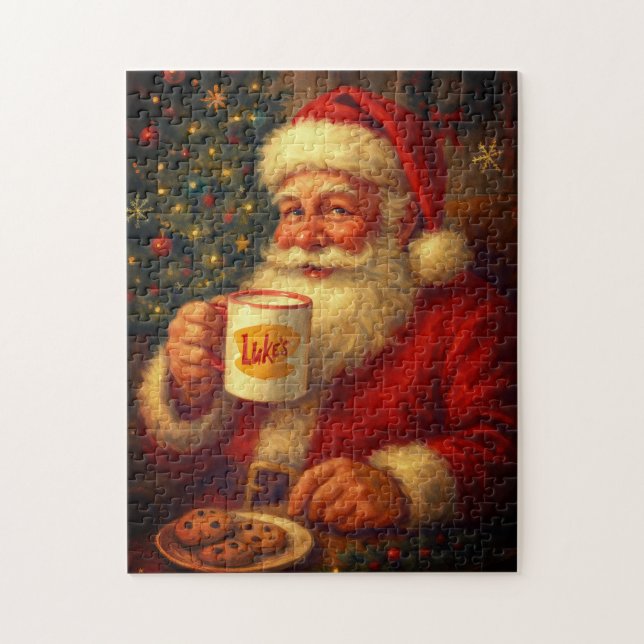 Vintage Santa Christmas Puzzle (Vertical)