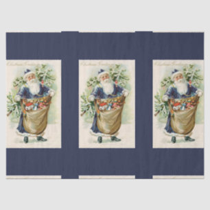 Vintage Santa Christmas Tissue Paper