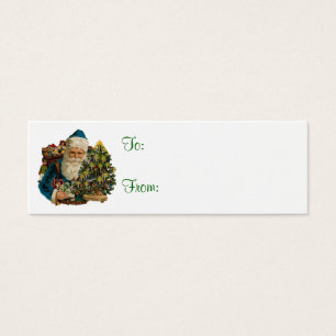 Vintage Santa & Christmas Tree Gift Tags