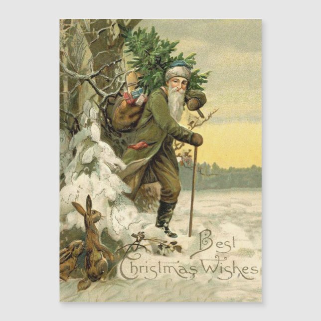 Vintage Santa Christmas Victorian Holiday (Front)