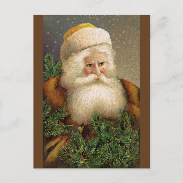 Vintage Santa Claus 11 Holiday Postcard (Front)
