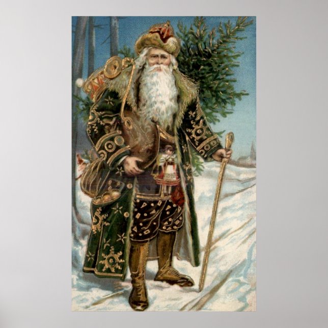 Vintage Santa Claus 3 Poster (Front)
