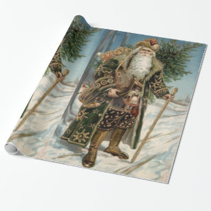 Vintage Santa Claus 3 Wrapping Paper