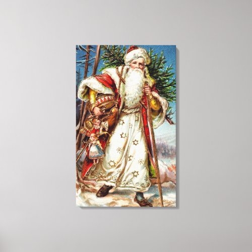 Vintage Santa Claus 5 Canvas Print