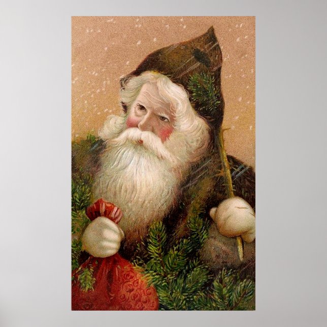 Vintage Santa Claus 8 Poster (Front)