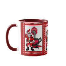 Vintage Santa Claus and a Coal Stove Burner