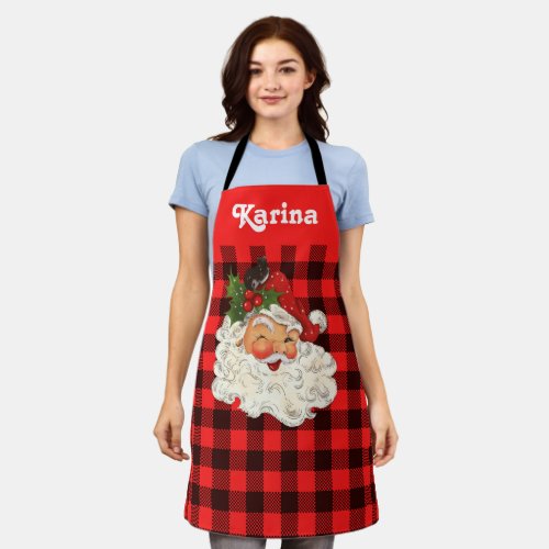 Vintage Santa Claus Apron