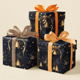 Vintage Santa Claus Bell Christmas Gift Wrap