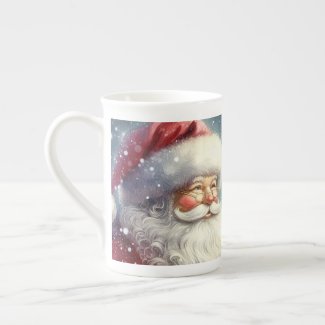 Vintage Santa Claus Bone China Specialty Mug