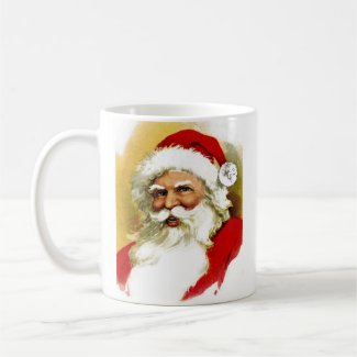 Vintage Santa Claus Bust Coffee Mug