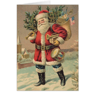 Merry Old Santa Claus Cards | Zazzle