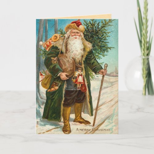 Vintage Santa Claus Card