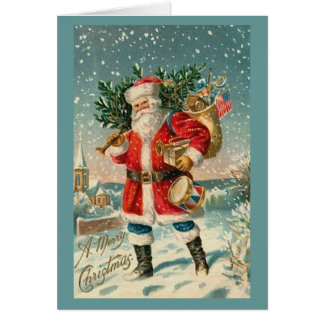 Merry Old Santa Claus Cards | Zazzle