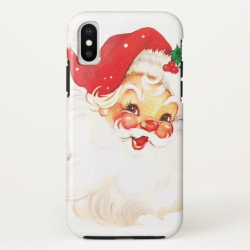 Vintage Santa Claus iPhone X Case