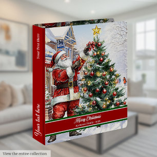 Vintage Santa Claus Christmas binder