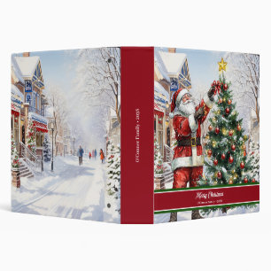 Vintage Santa Claus Christmas binder